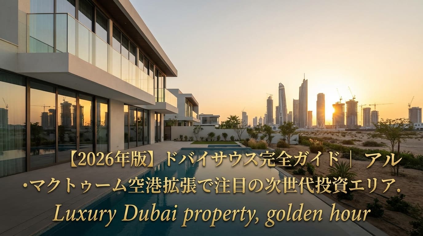【2026年版】ドバイサウス完全ガイド|アル・マクトゥーム空港拡張で注目の次世代投資エリア